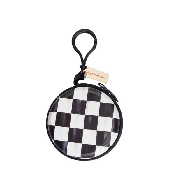 MacKenzie-Childs Accessories - MacKenzie-Childs Black and White Checkered Hair Accessory Case